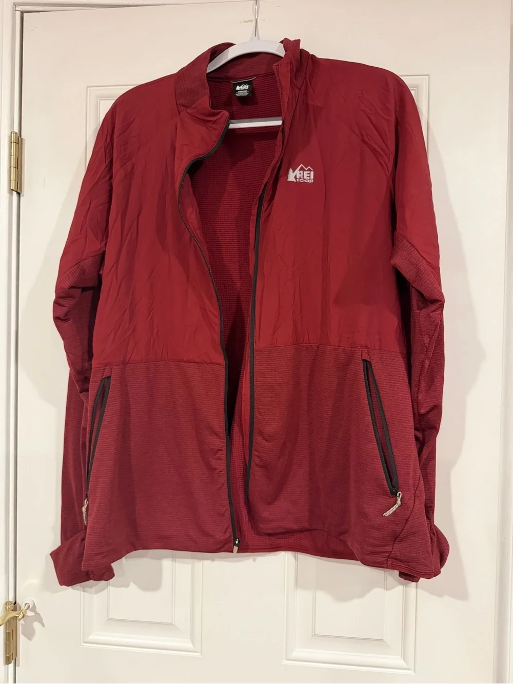 REI Women's Red Full-Zip Utility Jacket